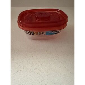 Star Wars Glad Gladware Plastic Containers Red Lid Snack Small Rectangle New